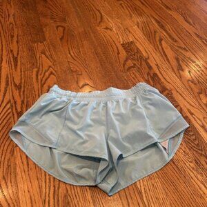 Lululemon Hotty Hot Lined Short 2.5" - Cyan Blue - Size 10 Gently Used